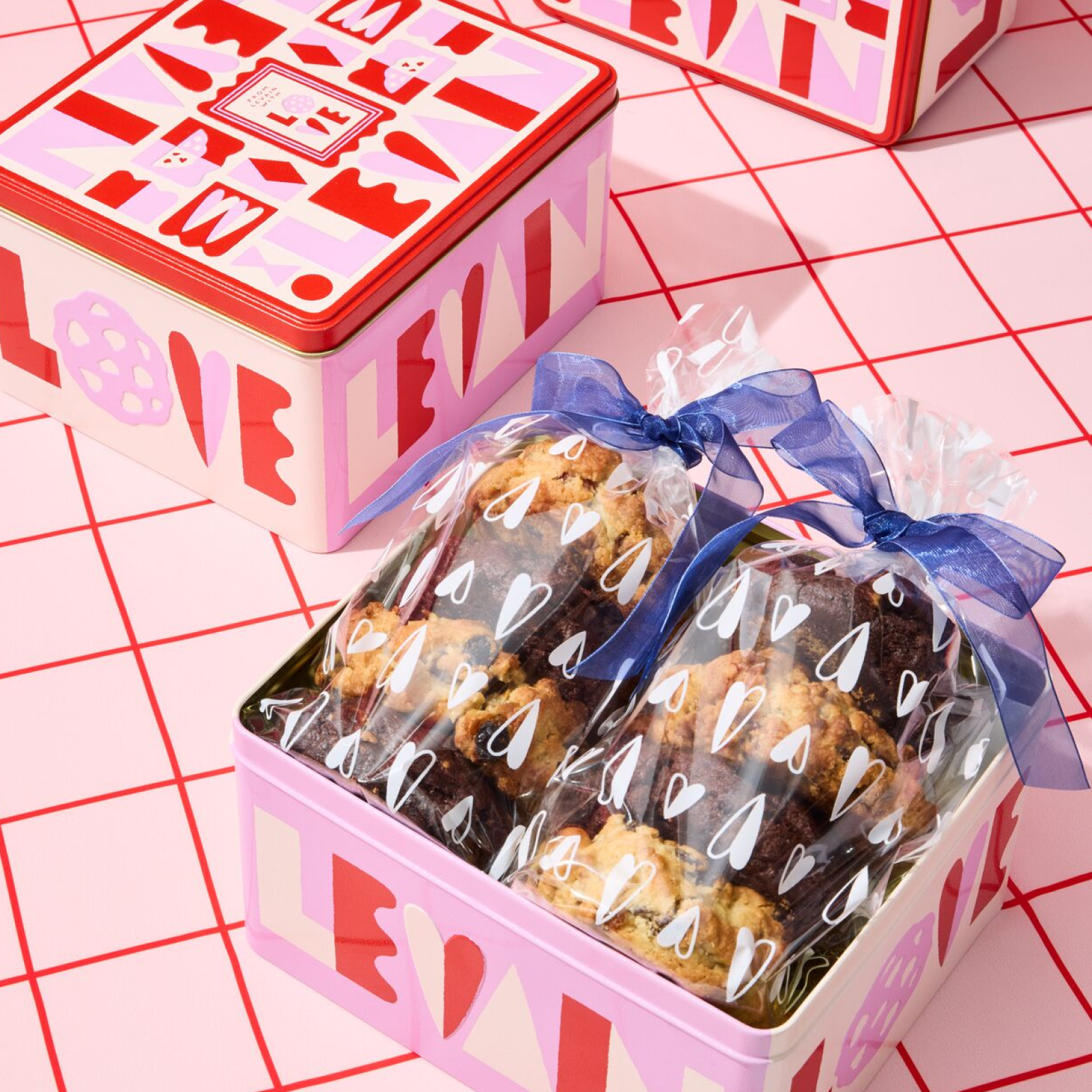 Valentine's Day Tin Gift Set (Single Flavors) - Levain Bakery